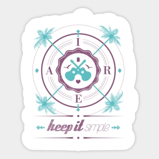 Keep it simple Sticker